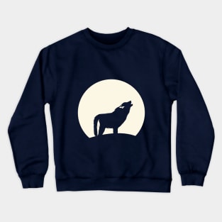 Moonlight Howling Wolf Crewneck Sweatshirt